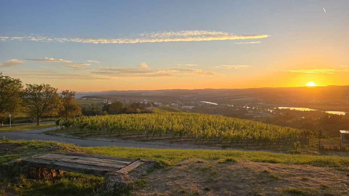 Sunrise over Scheuerberg, 6 September 2026.