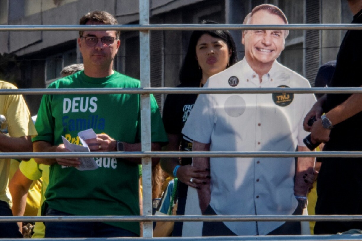 Flavio Bolsonaro was chosen by his father as flagbearer for the right, as he is serving a 27-year sentence for plotting a coup and cannot run
