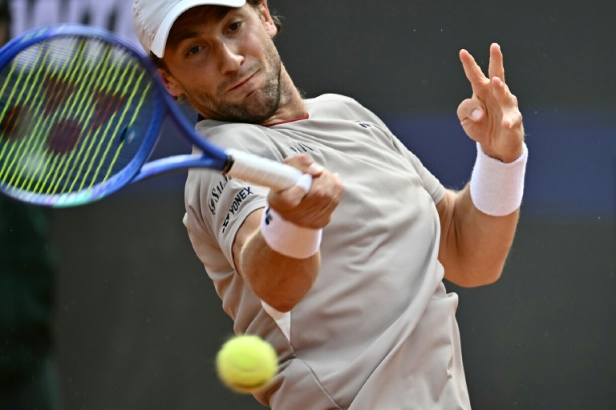 Le Norvégien Casper Ruud face à l'Italien Luciano Darderi en demi-finales du Masters 1000 de Rome le 15 mai 2026