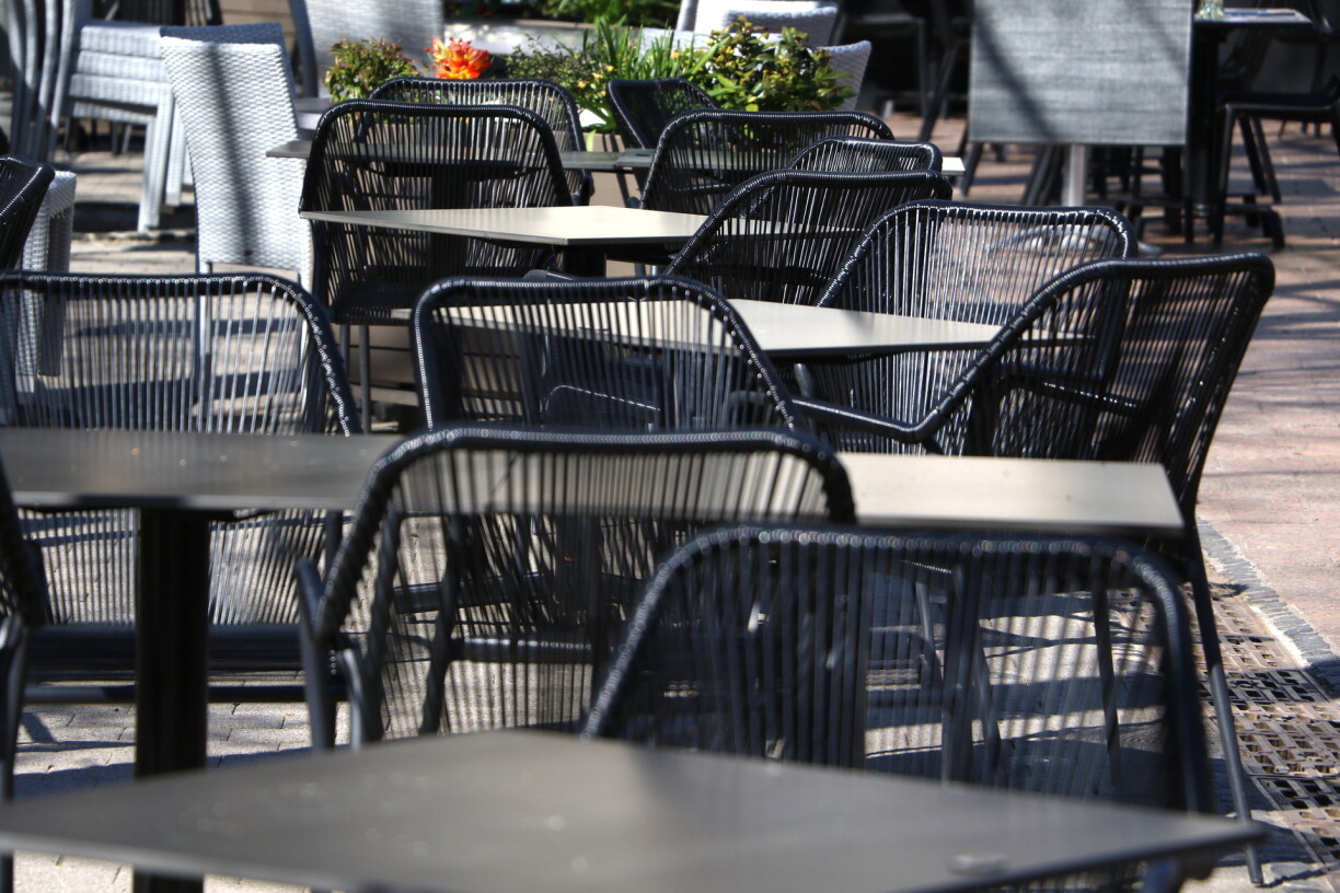 Une terrasse sur la place d'Armes à Luxembourg