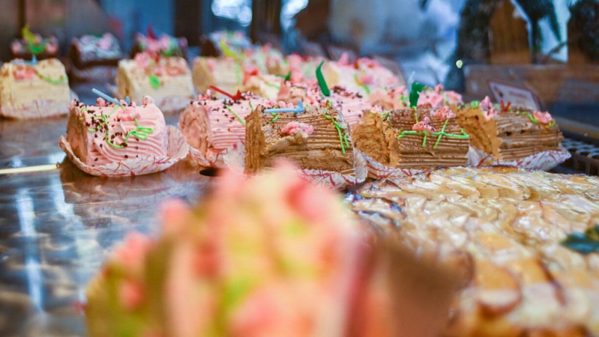 La bûche, un dessert indémodable lors du repas de Noël.