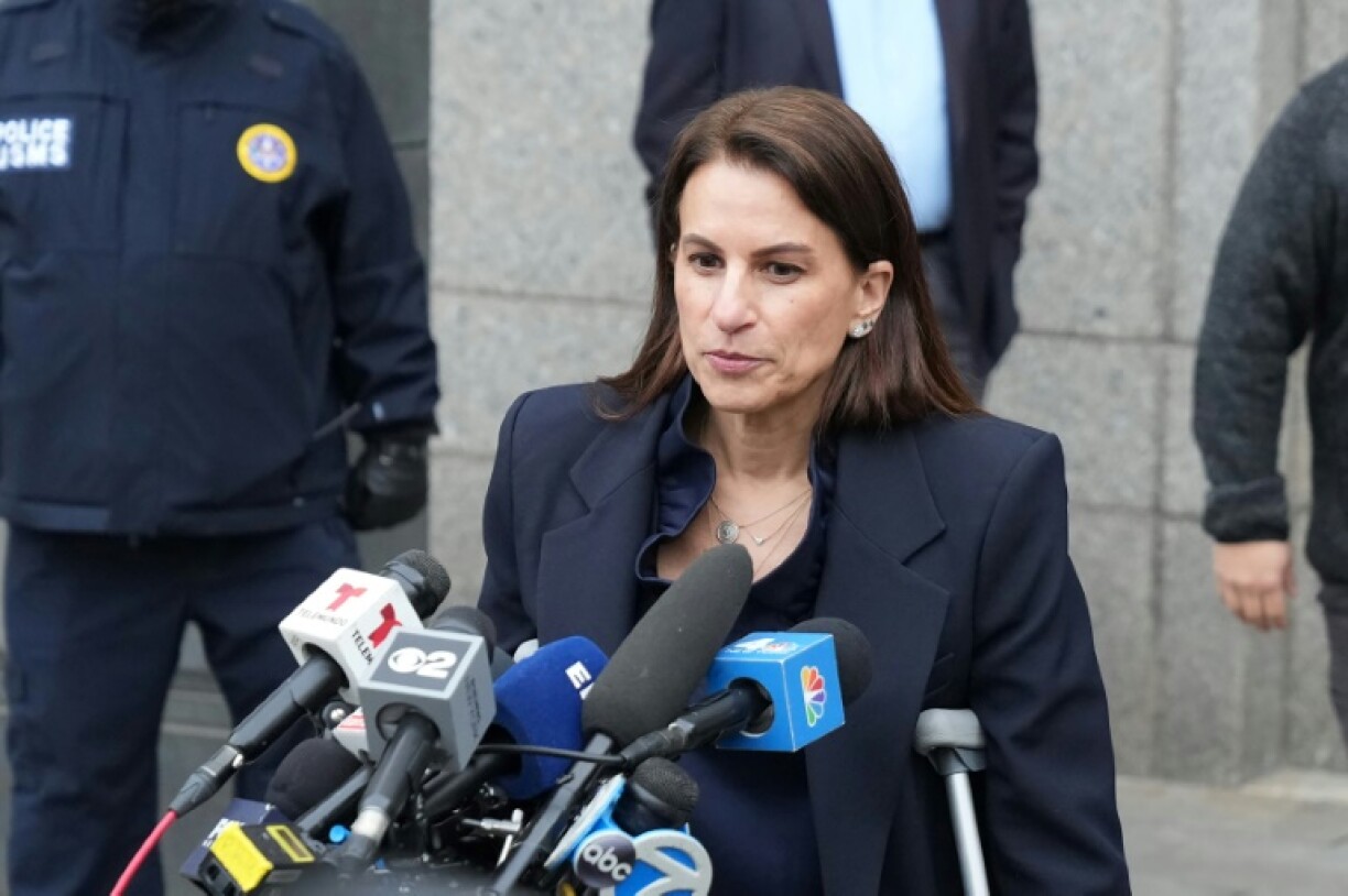 Luigi Mangione's attorney Karen Friedman Agnifilo speaks to the press