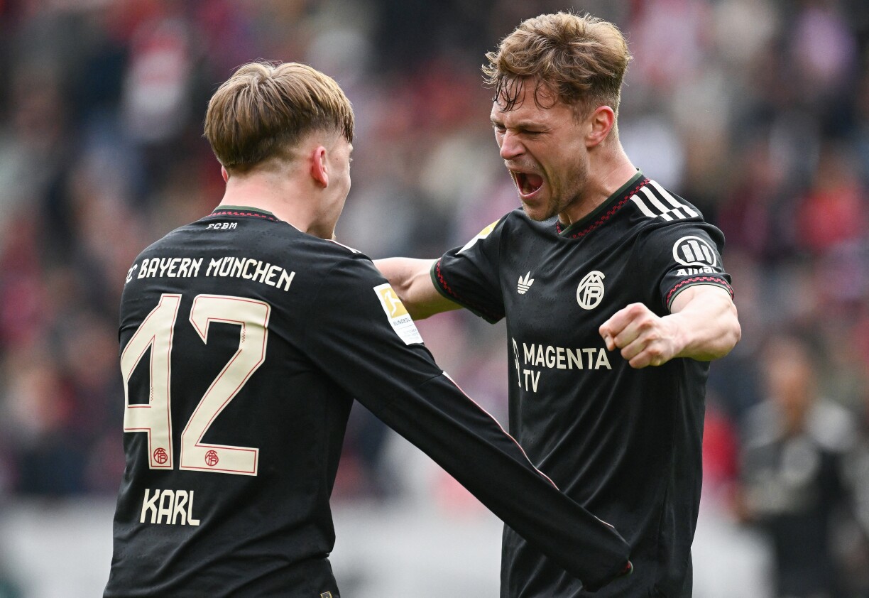 De Joshua Kimmich a Lennart Karl free sech iwwert de Last-Minute-Gol