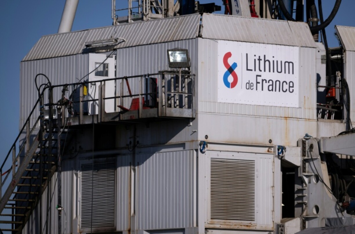 Le site de forage géothermique exploité par Lithium de France à Betschdorf, dans le Bas-Rhin, le 2 mars 2026