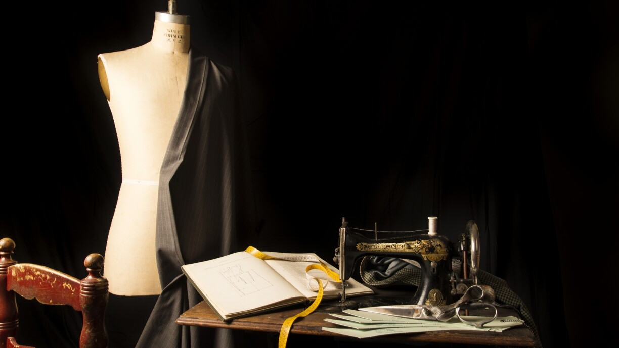 Yes, we know the first sewing machine was invented in 1830, but apparently, finding a decent stock photo is harder than threading a needle in the dark!