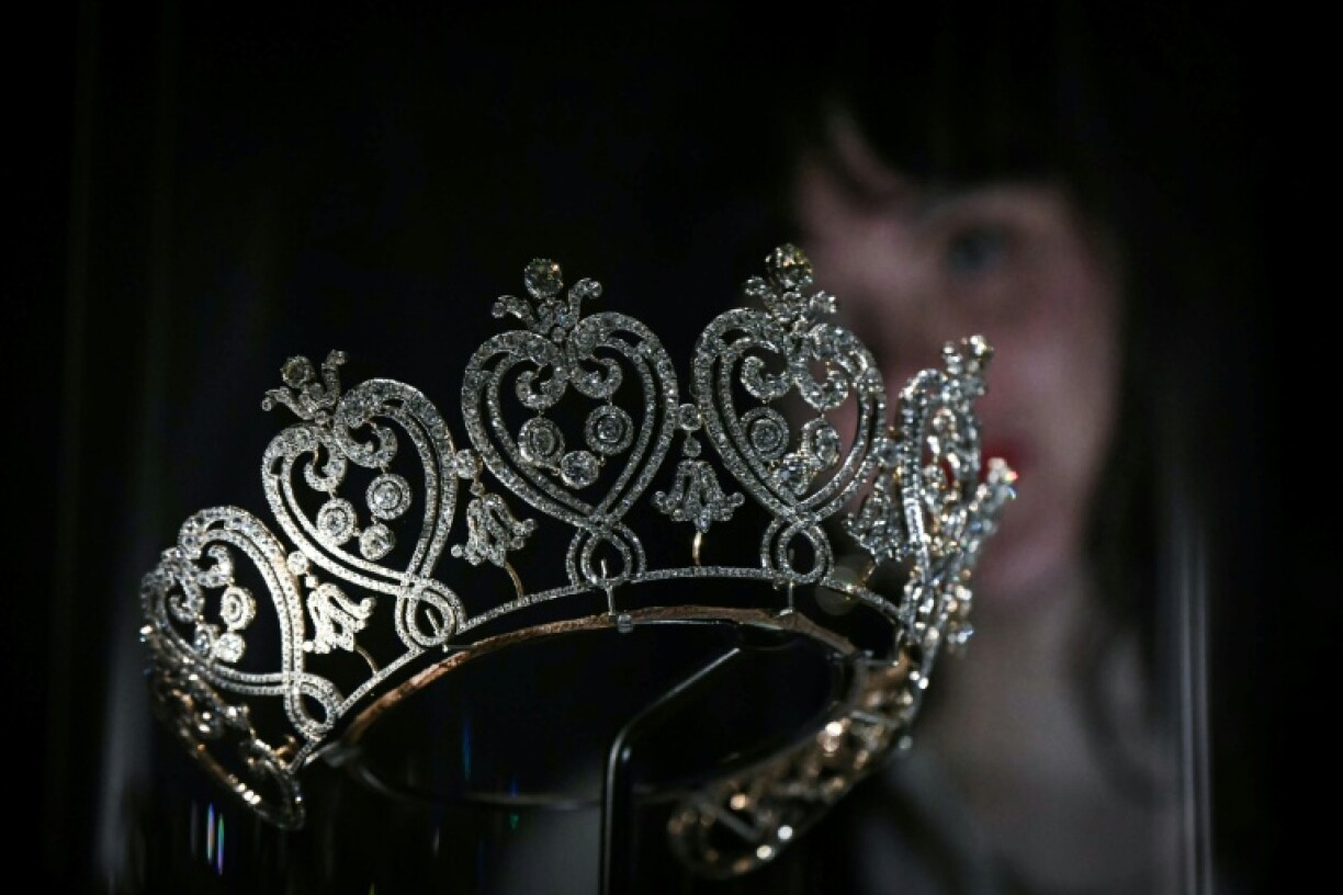 The Manchester Tiara, commissioned in 1903 by the Dowager Duchess of Manchester, is also on show