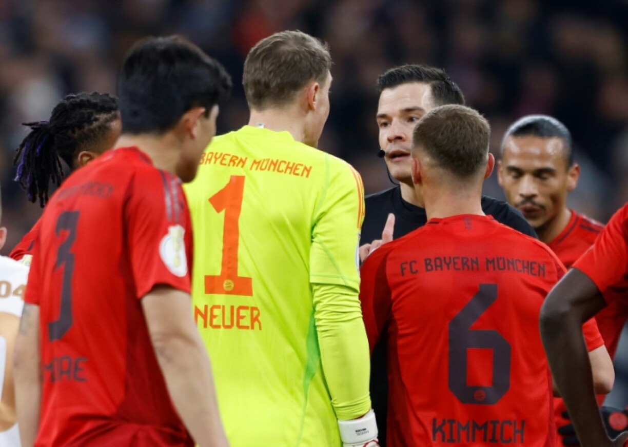 Veteran Bayern Munich goalkeeper Manuel Neuer was sent off for the first time in his 866-game career against Bayer Leverkusen on Tuesday.