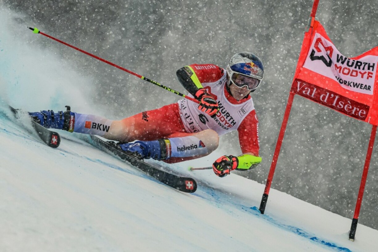 Marco Odermatt won the giant slalom in Val-d'Isere, his first victory in the discipline this season