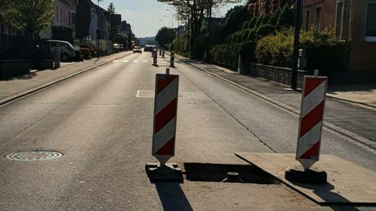 L'endroit où l'accident a eu lieu lundi après-midi.