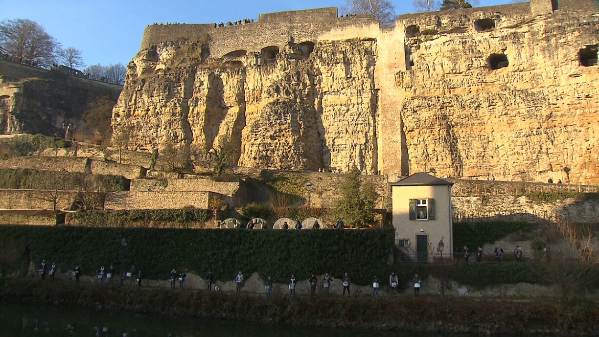 The historic Bock, where Siegfried built his castle.