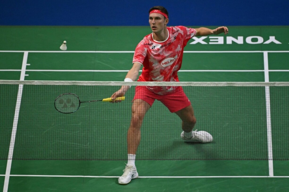 Viktor Axelsen in action in January
