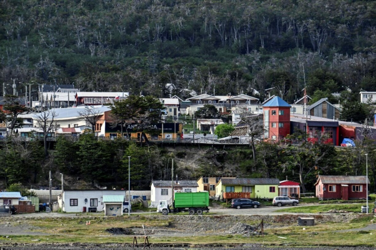 View of Puerto Williams, Chile in January 2024