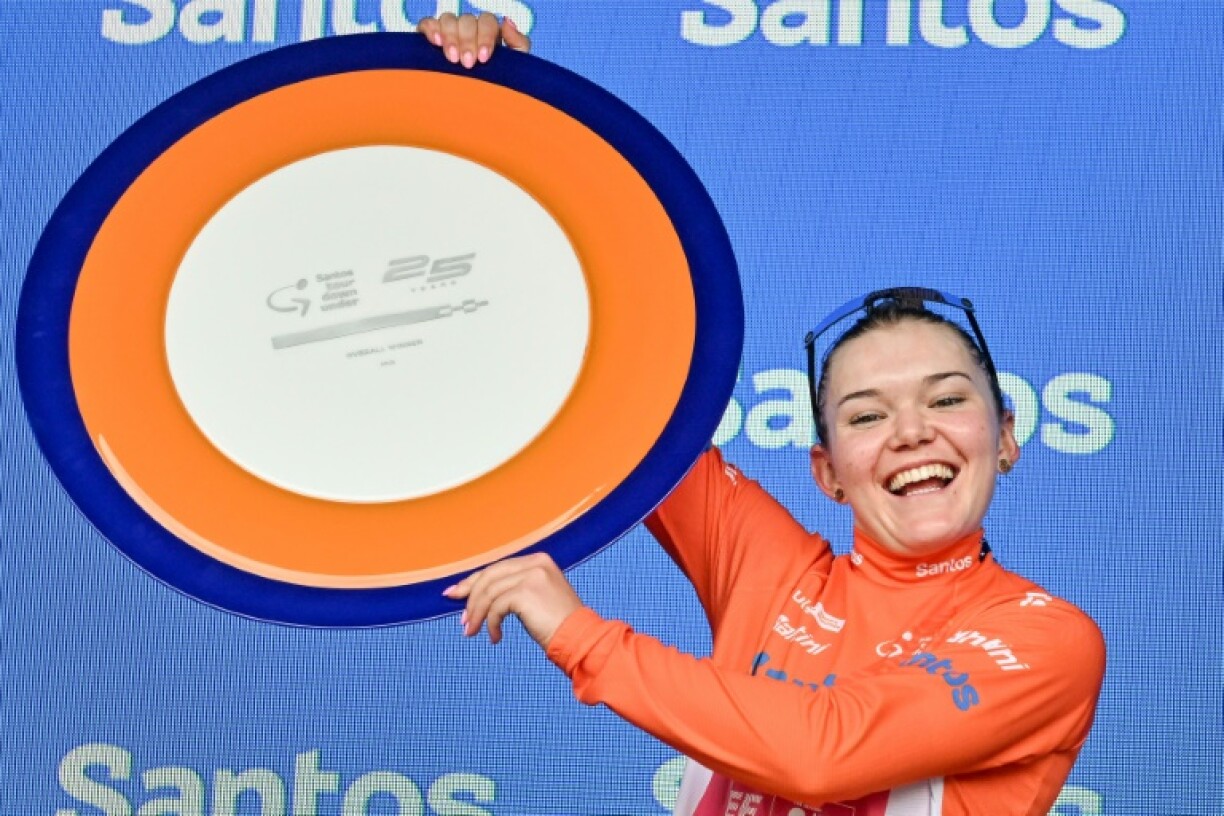 Switzerland's Noemi Ruegg (EF Education-Oatly) was crowned overall winner of the Tour Down Under cycling race in Adelaide