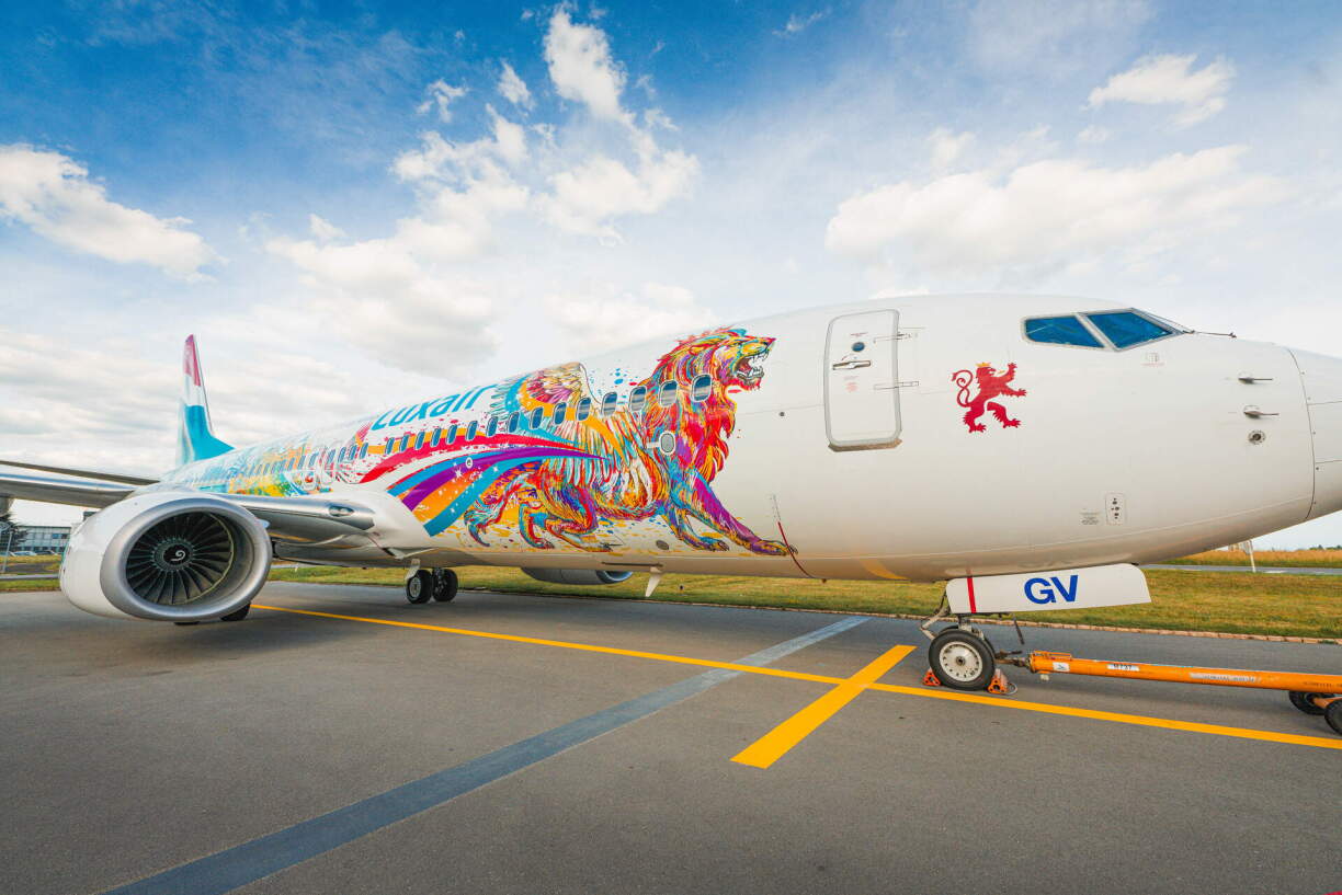 Le nouveau look des avions Luxair, dévoilé en juin dernier.