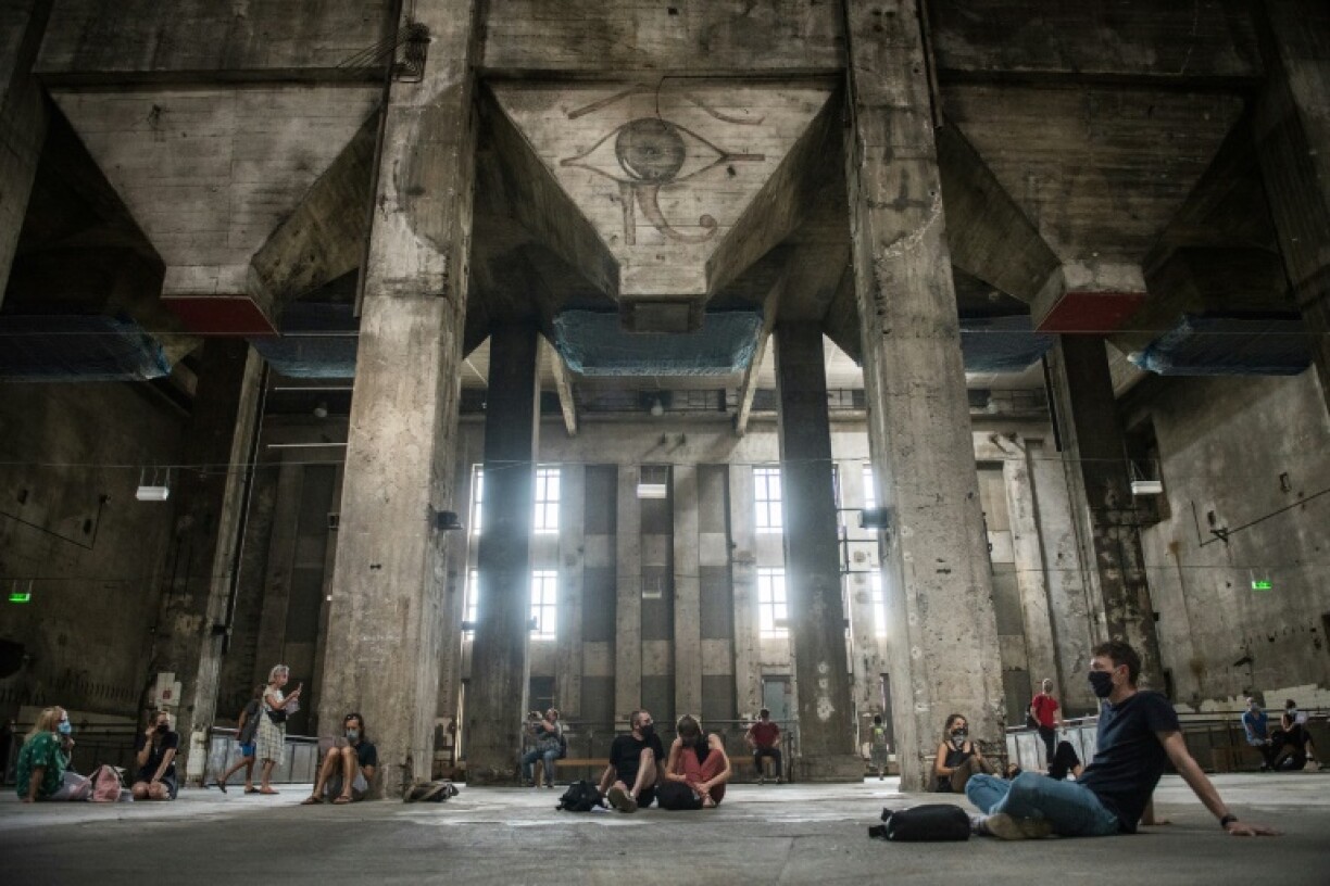 A file picture of a sound installation event held inside the Berghain club on July 24, 2020