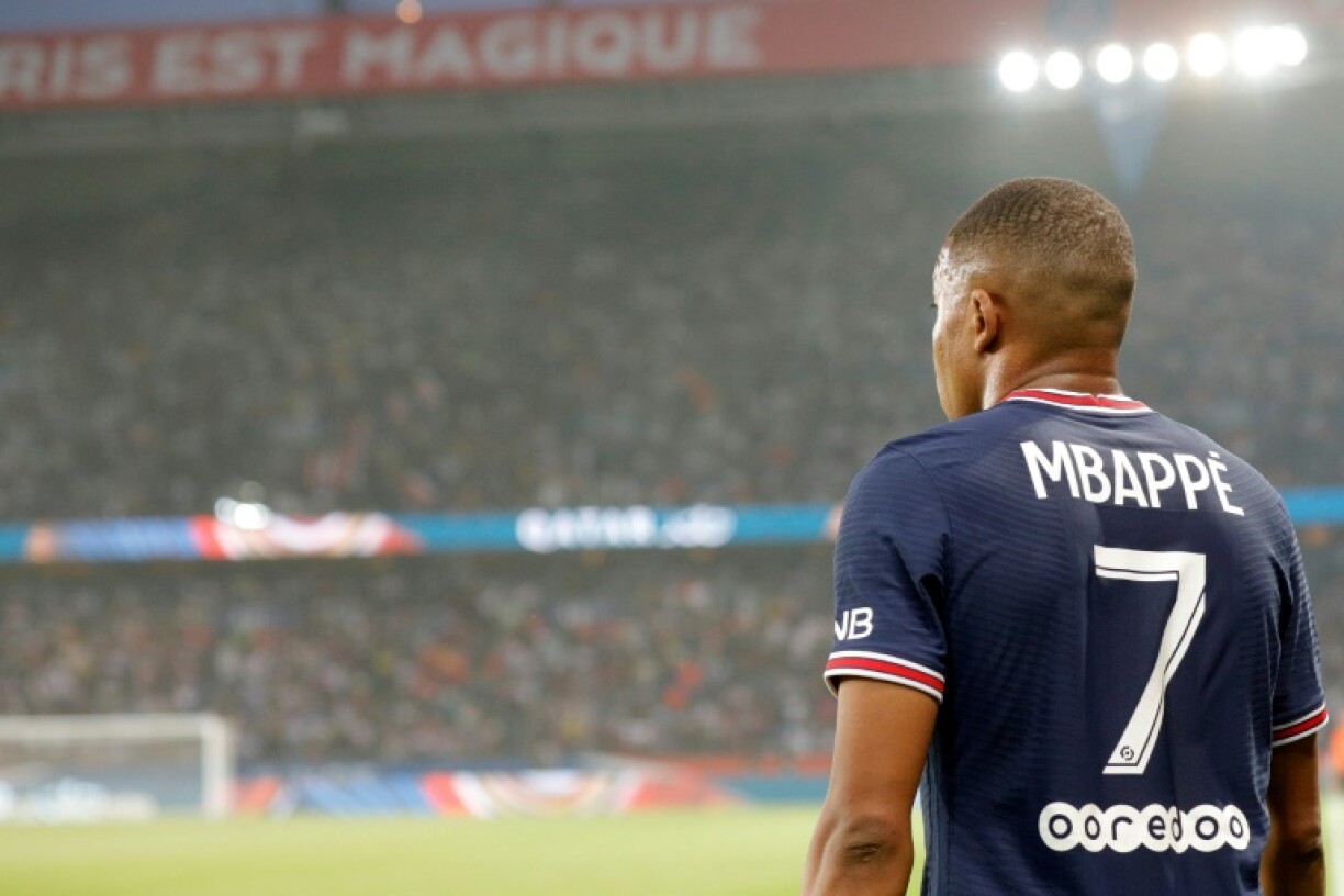 Kylian Mbappé au Parc des Princes à Paris, le 14 août 2021