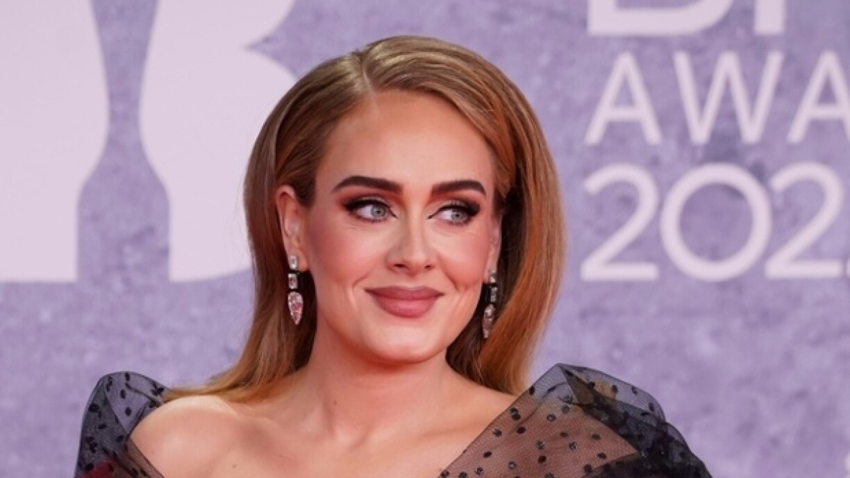 La chanteuse Adele aux BRIT awards à Londres, en février 2022