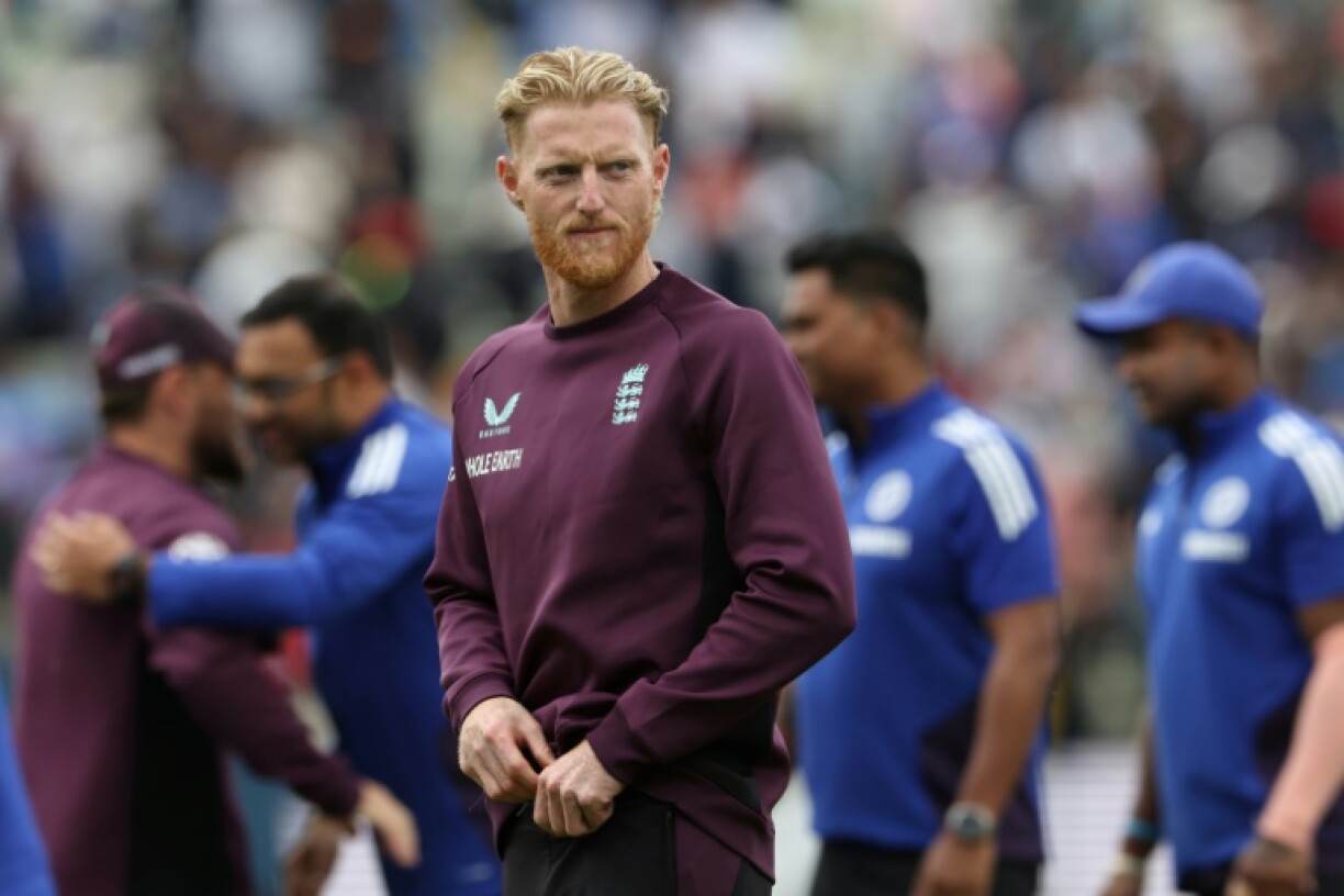 England captain Ben Stokes reacts on the field following his side's 336-run defeat by India in the second Test at Edgbaston