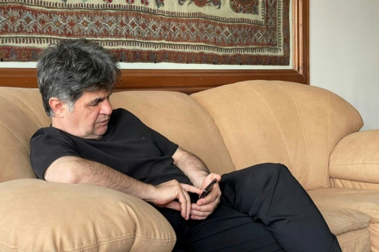 Iranian director Jafar Panahi after his release from prison in Tehran in 2023