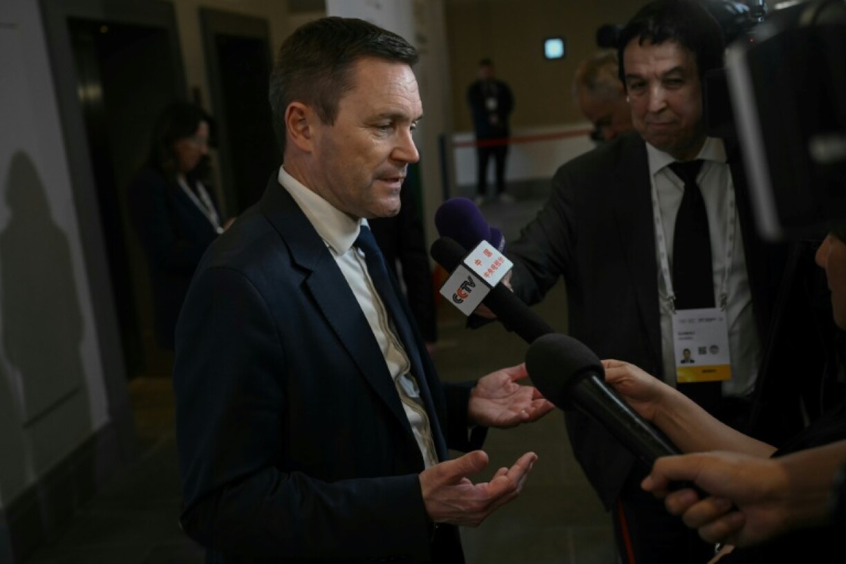 David Lappartient talks to the media after his failed bid for the IOC presidency