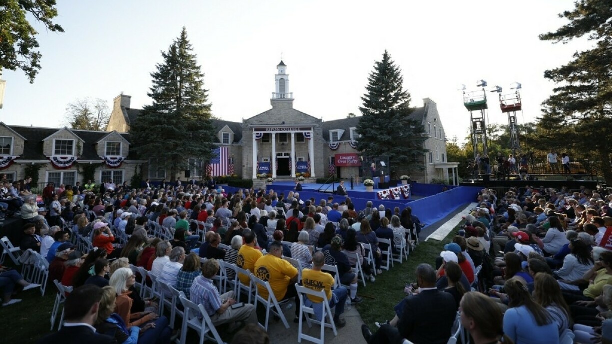 E Walkampf-Evenement vun den Demokraten am Wisconsin