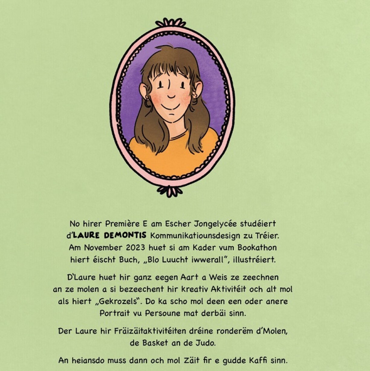 Iwwer d'Illustratrice Laure Demontis