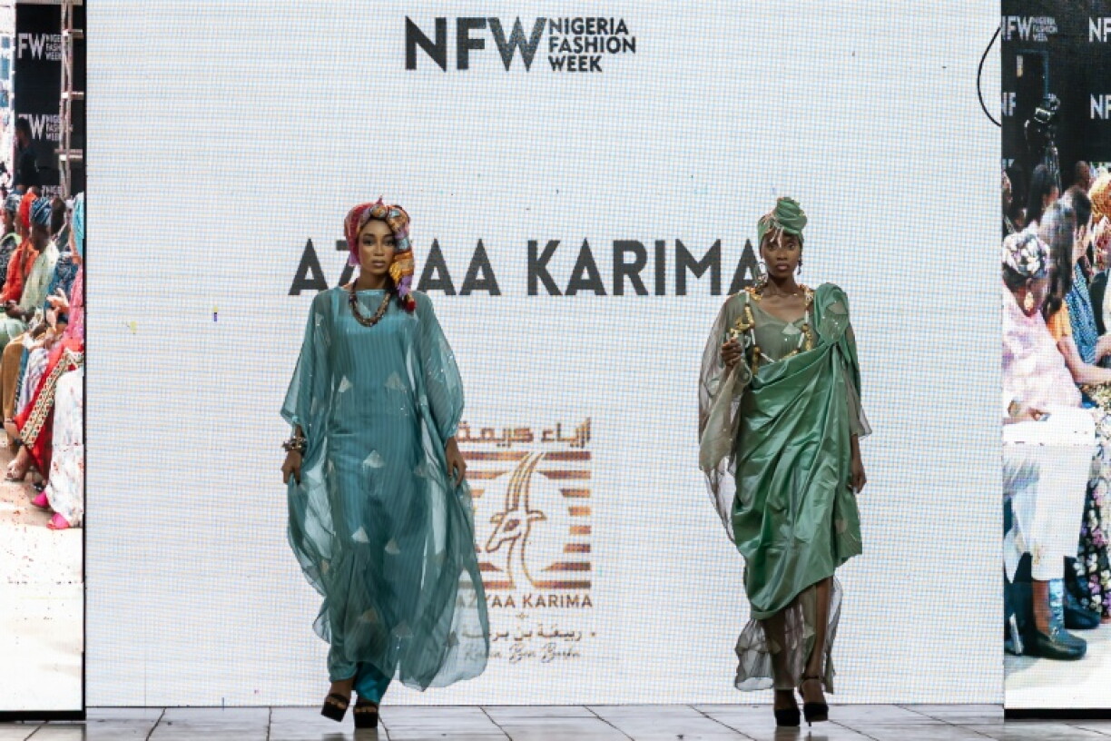 Libyan brand Azyaa Karima was one of several international clothiers invited to Nigeria Fashion Week