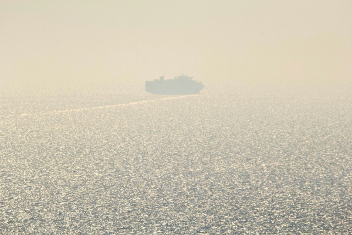 Un cargo commercial quitte le port d'Odessa, le 16 août 2023 en Ukraine