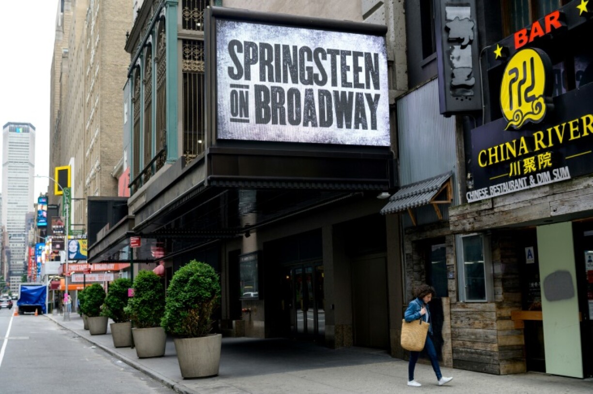 Le Saint James Theatre à Broadway, ici le 11 juin 2021. Les théâtres de Broadway exigeront du public et de toutes les équipes d'être vaccinés à la reprise, à partir du mois de septembre