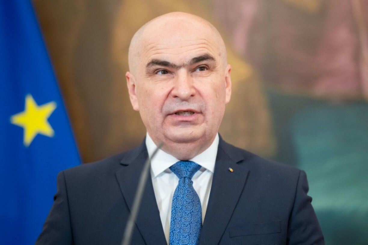 Ilie Bolojan, Premier ministre de la Roumanie, en conférence de presse à Vienne, le 4 décembre 2025
