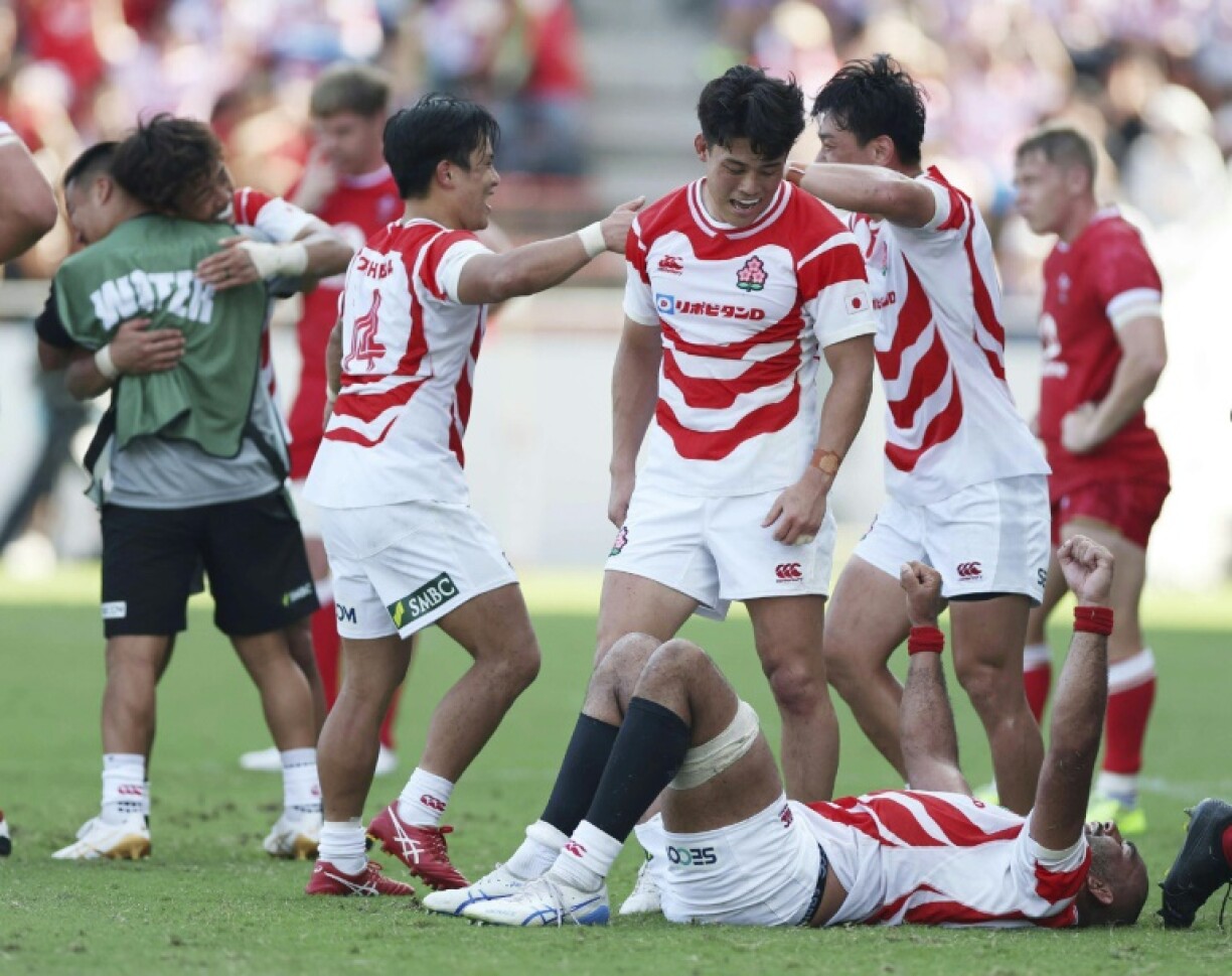 Japan beat Wales 24-19 on Saturday in the first of their two rugby Tests