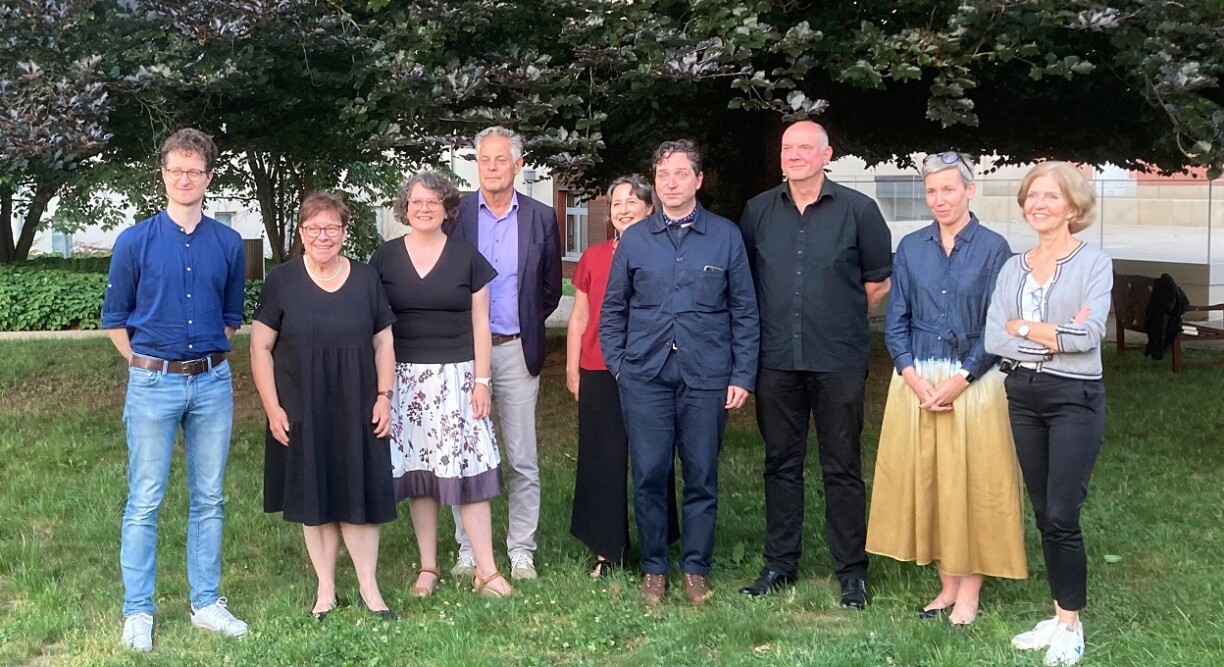 vlnr: Julien Jeusette, Germaine Goetzinger, Jeanne Glesener, Jo Kox, Nathalie Jacoby, Marc Limpach, Guy Helminger, Sam Tanson, Nathalie Roelens