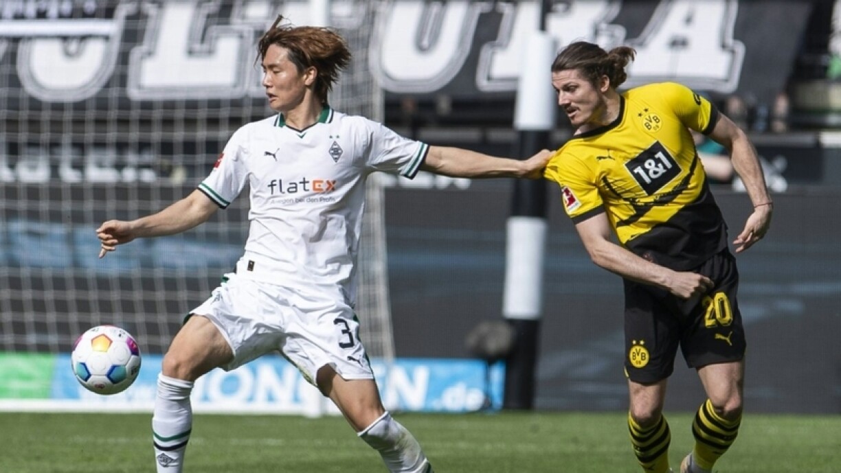 De Sabitzer huet bei der Derby-Victoire déi zwee Goler vun Dortmund markéiert