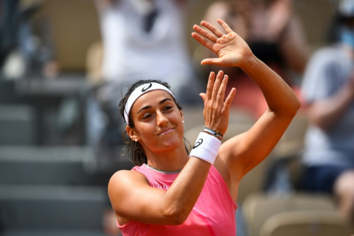 Caroline Garcia après sa défaite au 2e tour de Roland-Garros face à la Slovène Polona Hercog, le 2 juin 2021