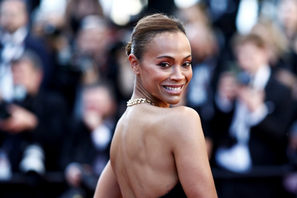 Zoe Saldana appeared at the screening of the film 'Emilia Perez' at the Cannes film festival