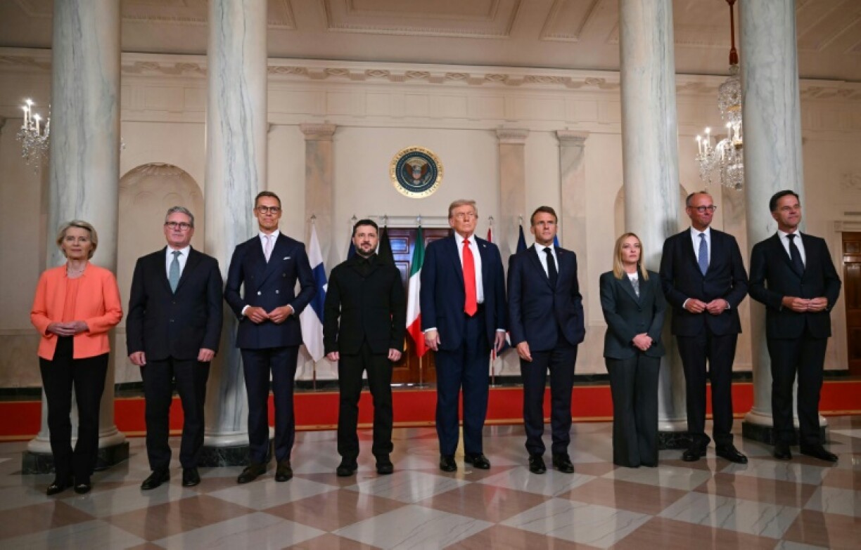 US President Donald Trump hosted Ukrainian President Volodymyr Zelensky and European leaders at the White House