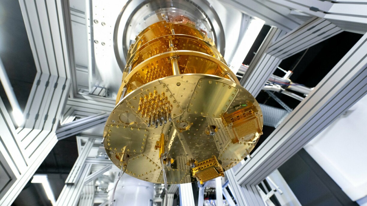 A quantum computer being built by the start-up IQM Germany