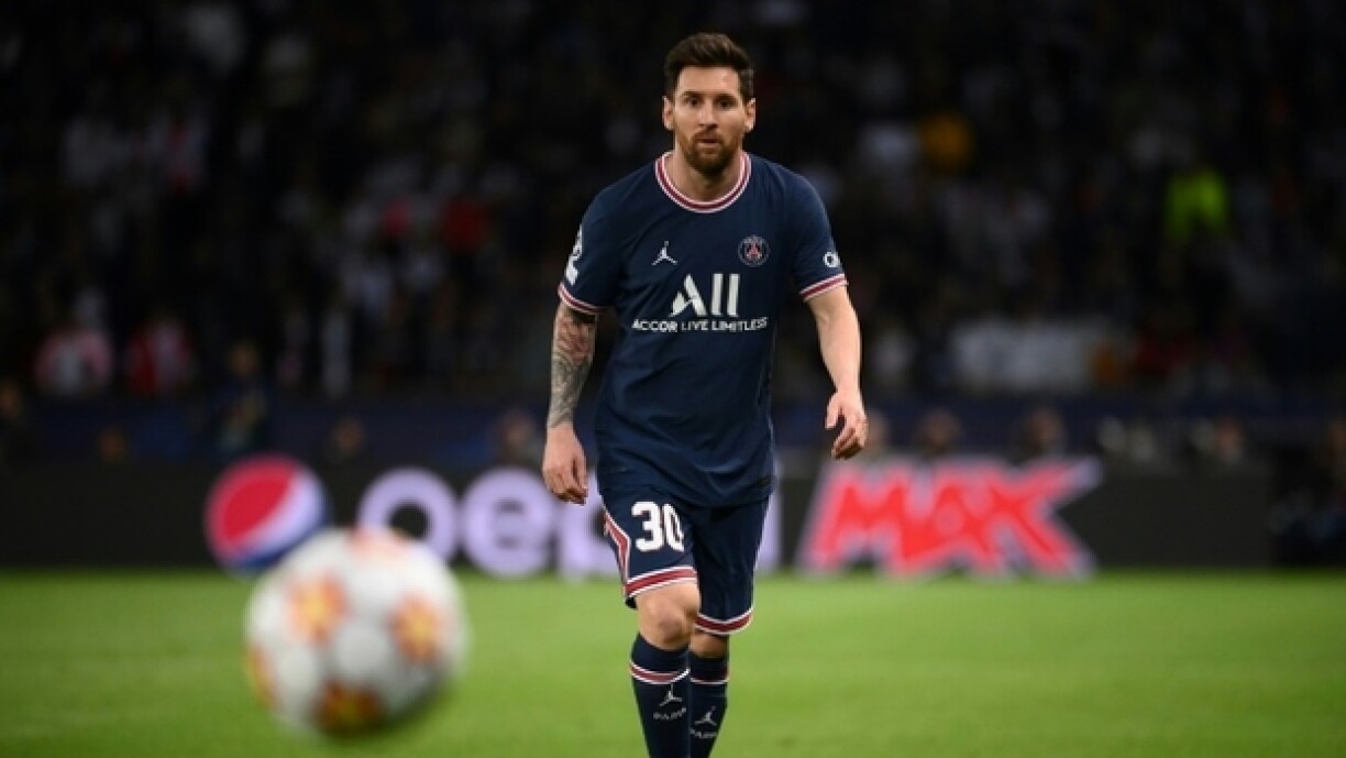 Leo Messi avec le PSG contre Manchester City en Ligue des champions, le 28 septembre 2021, au Parc des Princes