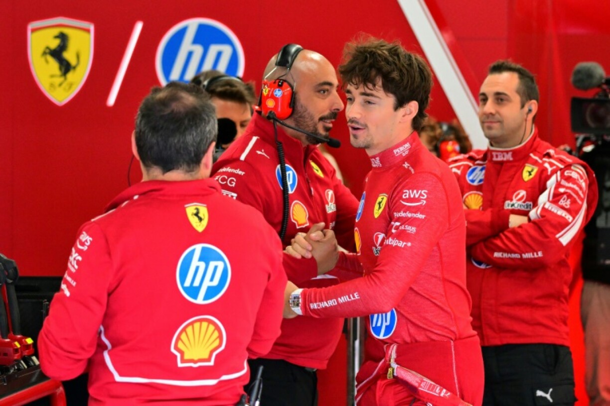 Charles Leclerc tops third practice for Ferrari