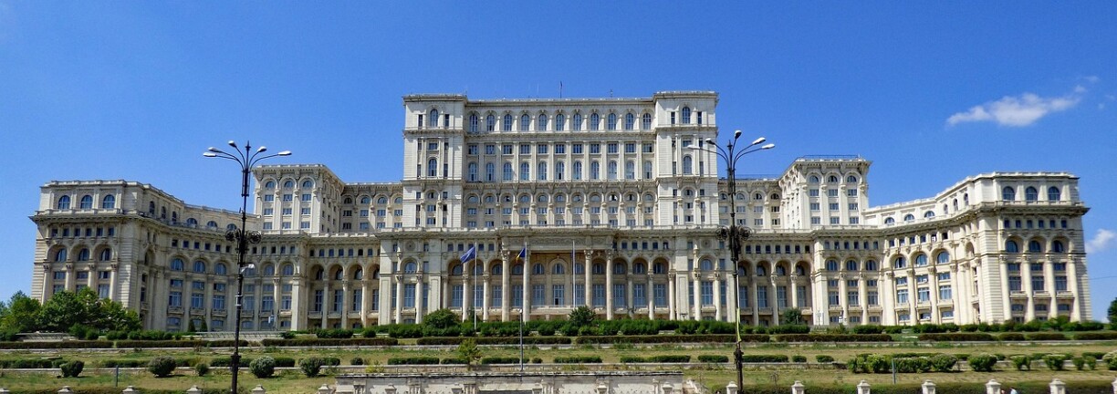 The parliament in the capital city Bucharest.