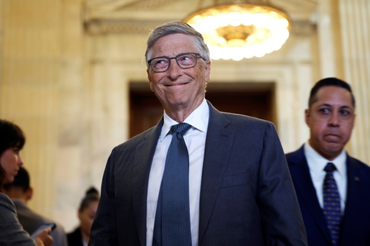 Bill Gates leaves a closed-door 'AI Insight Forum,' as US lawmakers considered legislation on the rapidly evolving technology in September 2023 in Washington