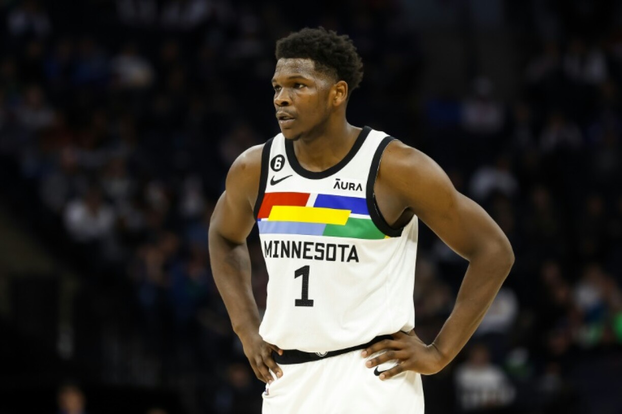 Anthony Edwards, la star des Minnesota Timberwolves, contre les Phoenix Suns, à Minneapolis, le 13 janvier 2023