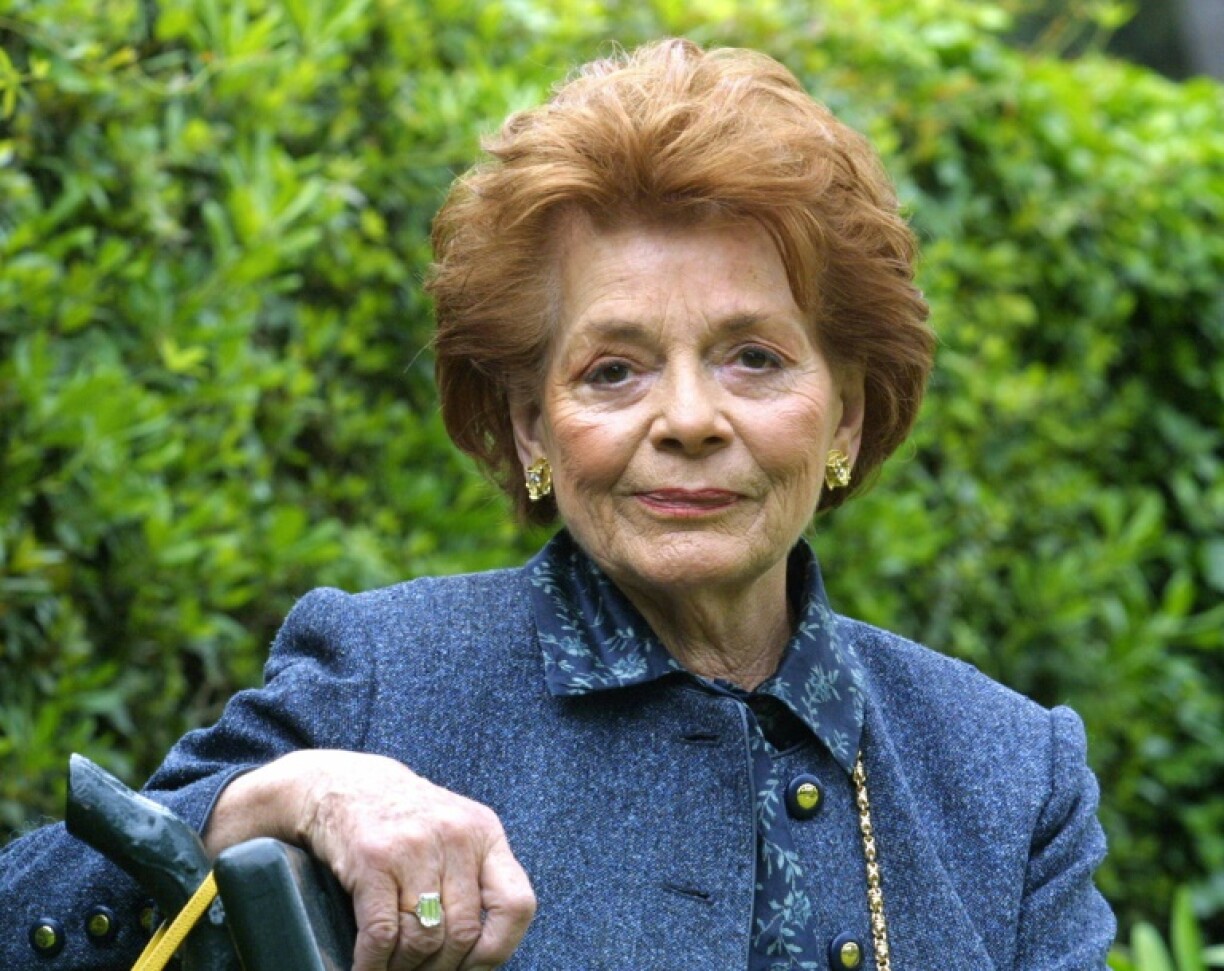 Lys Assia, pictured in May 2004, represented Switzerland at the first three Eurovision Song Contests