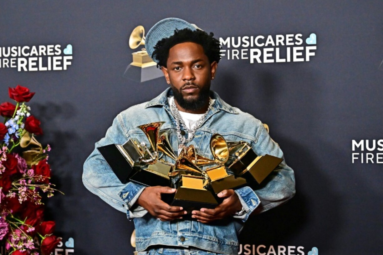 Kendrick Lamar lors de la 67e cérémonie des Grammy Awards à Los Angeles, le 2 février 2025