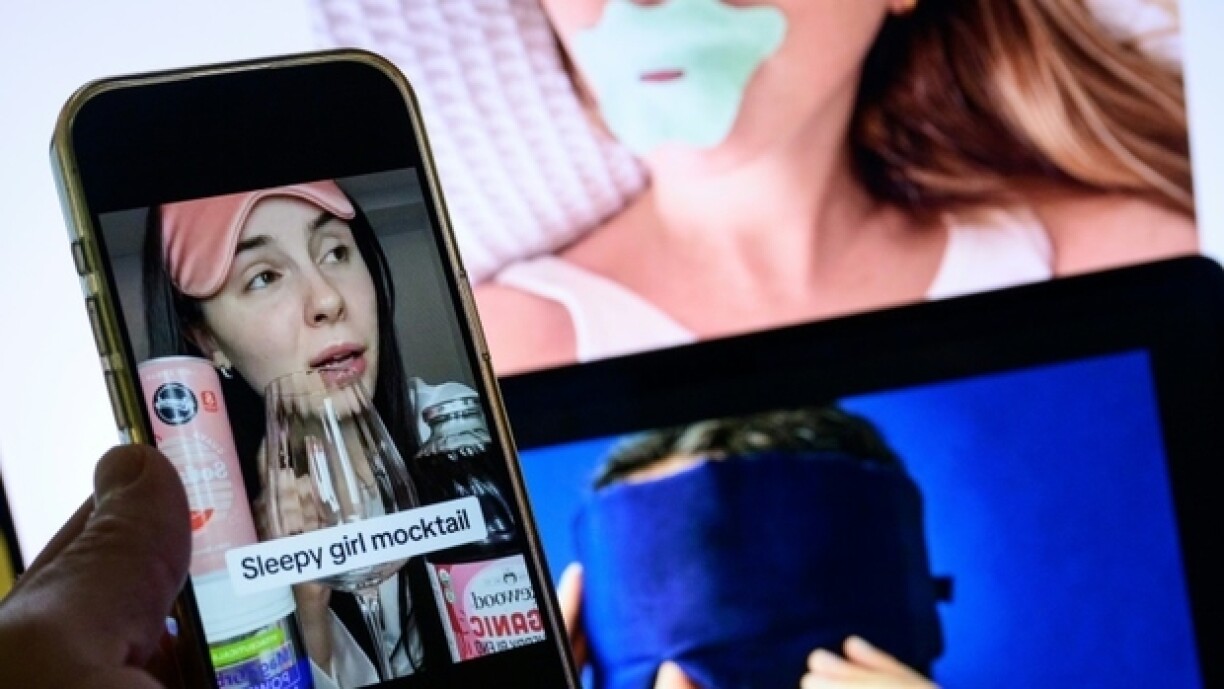 Photo montrant des images de réseaux sociaux d'influenceurs en