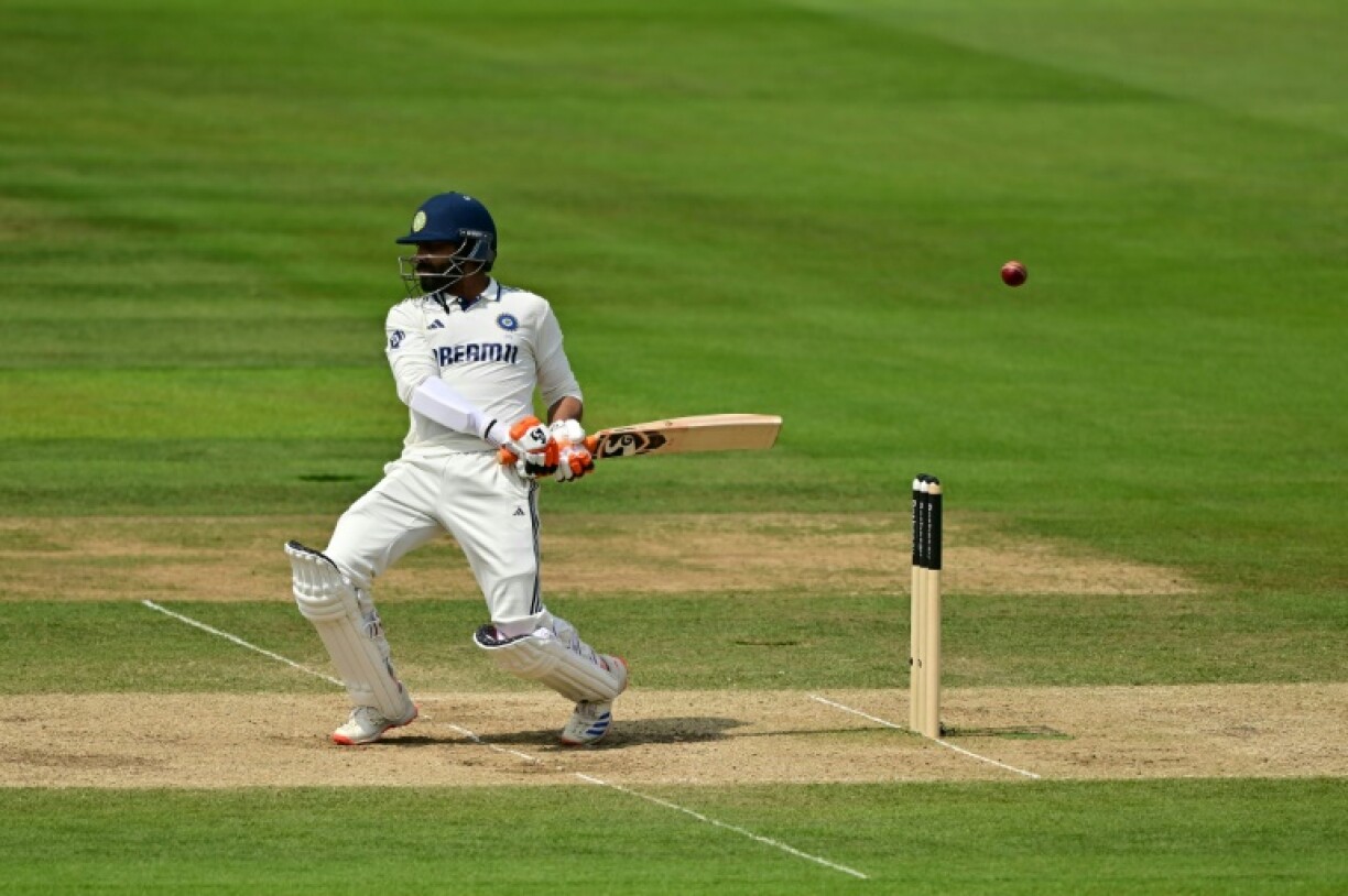 India's Ravindra Jadeja was left high and dry on an unbeaten 61 after running out of partners