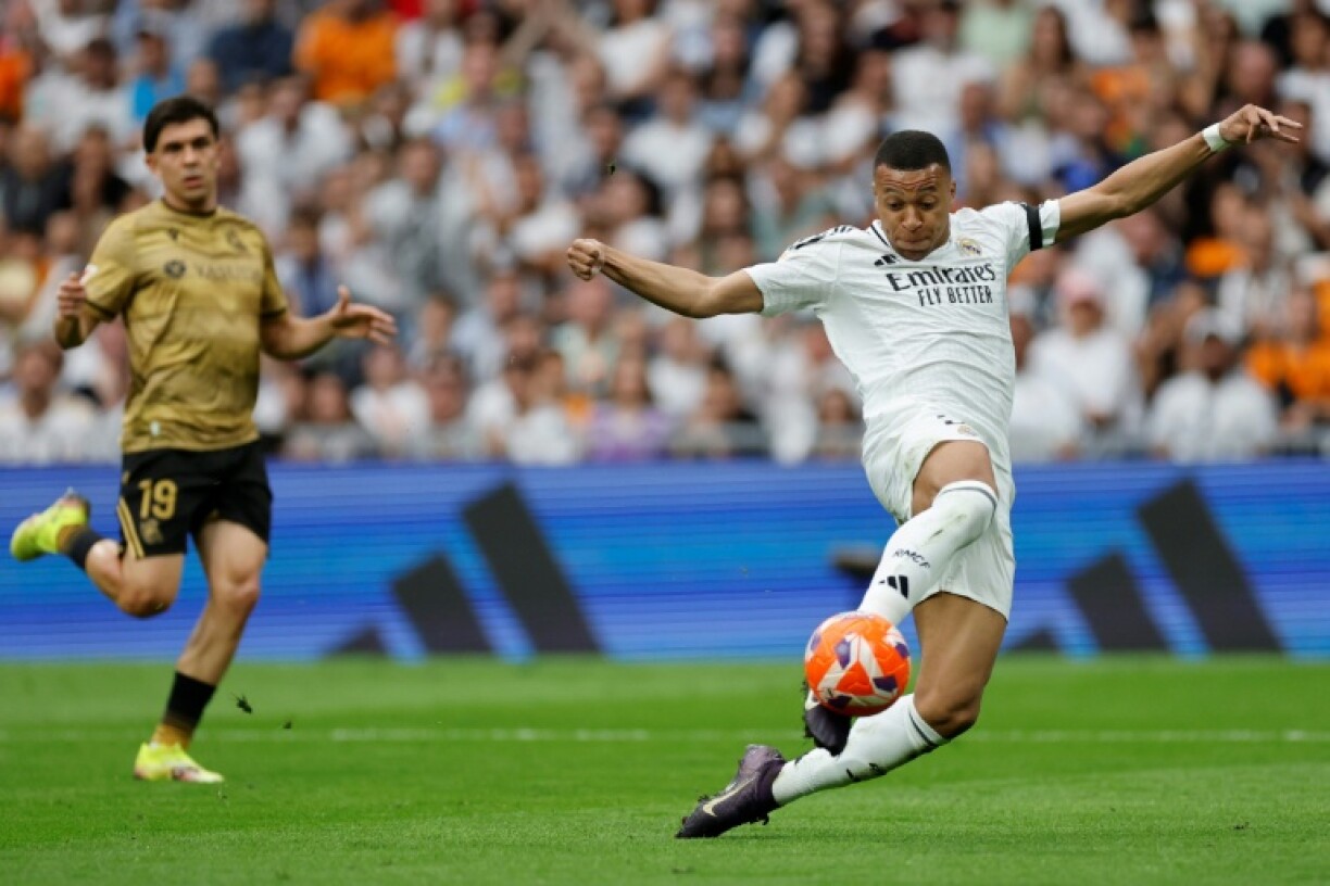 Real Madrid's French forward Kylian Mbappe scored a mountain of goals this season but his team struggled