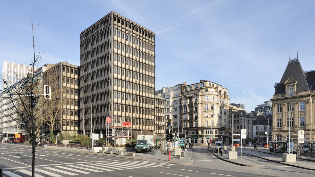 La place Hamilius en 2011.