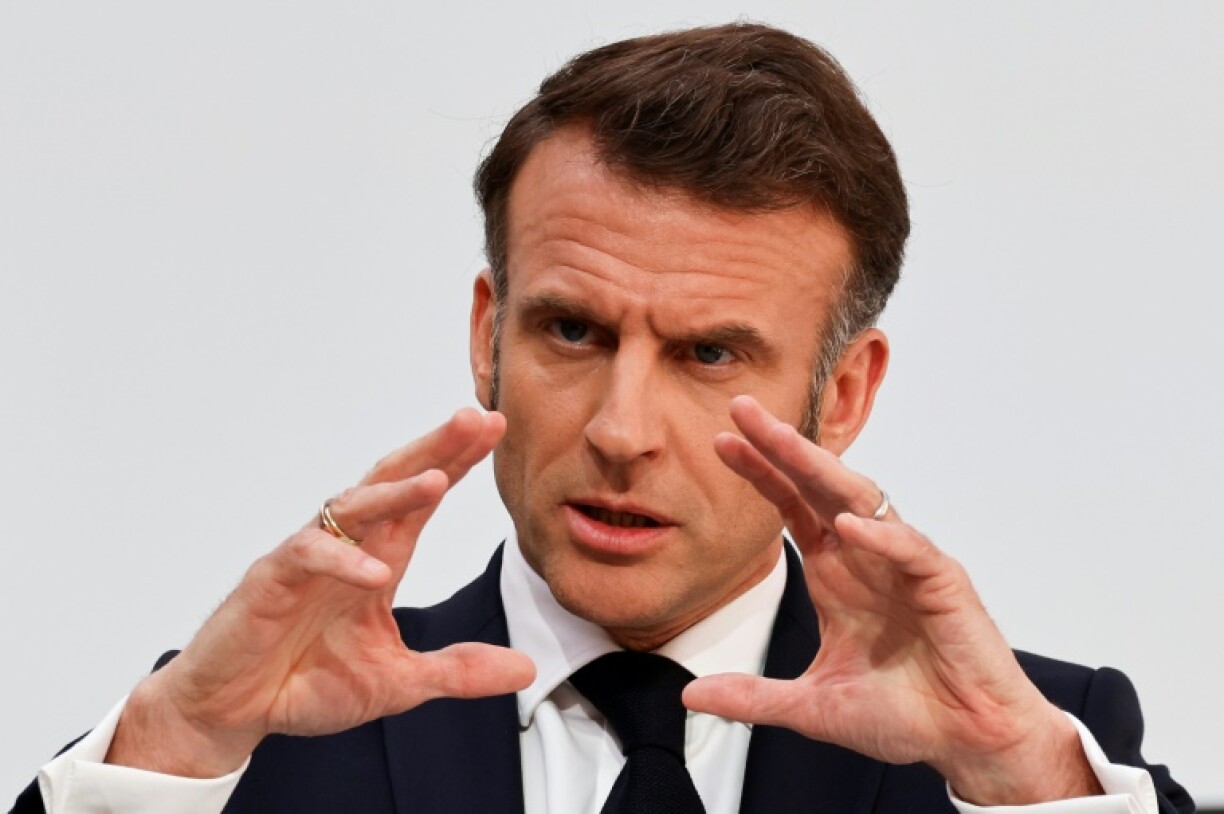 France's President Emmanuel Macron spoke of a