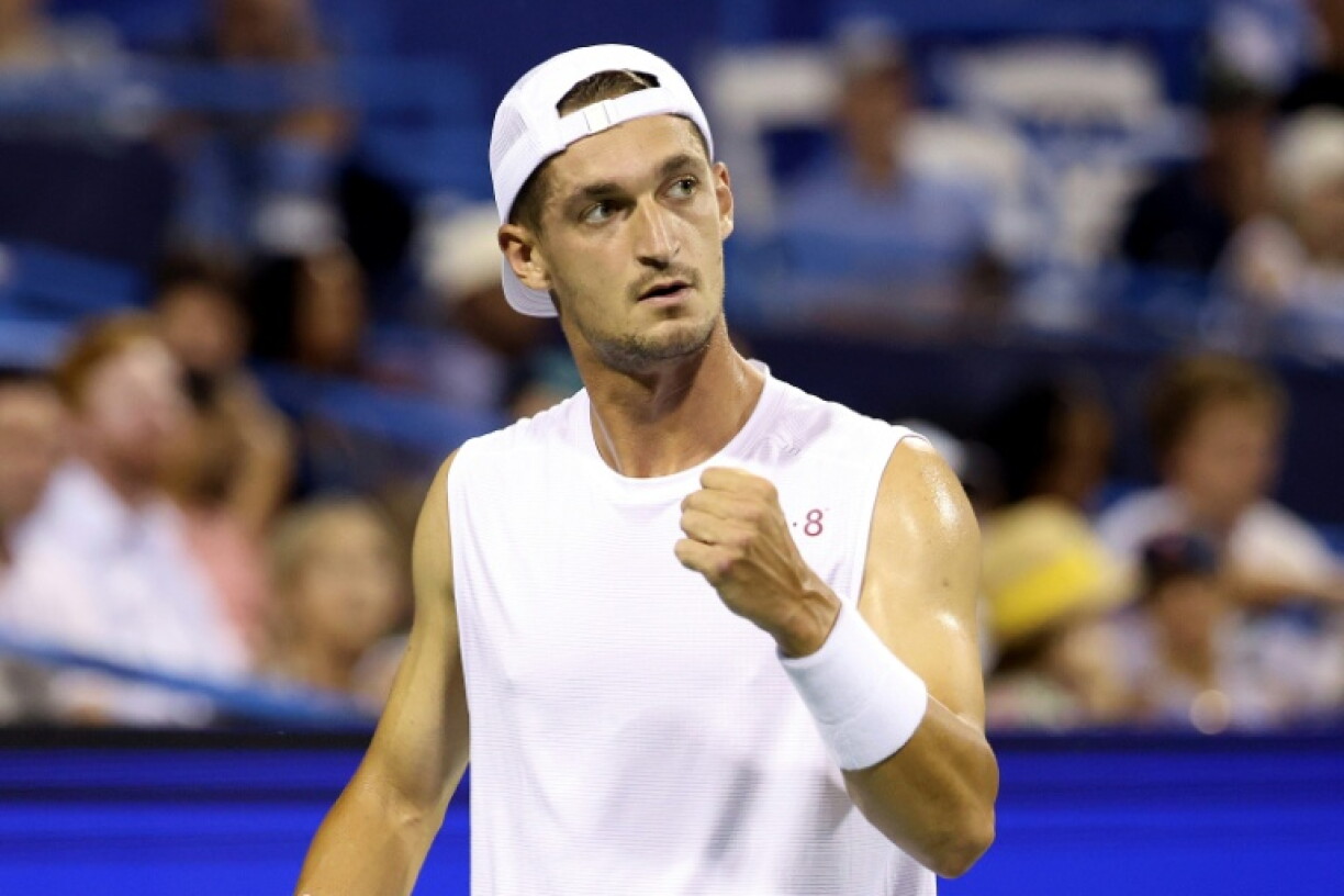 Terence Atmane lors de son match contre Frances Tiafoe au premier tour du tournoi de Washington, le 27 juillet 2026